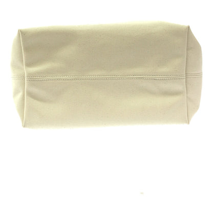 Balenciaga White Canvas Jumbo Logo S Tote Bag