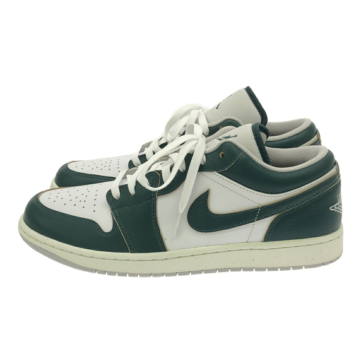 Nike Air Jordan 1 Low SE Green White Sneakers Size 29cm