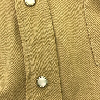 DALLAS 40s 50s Wool Gabardine Western Pearl Snap Shirt Size S