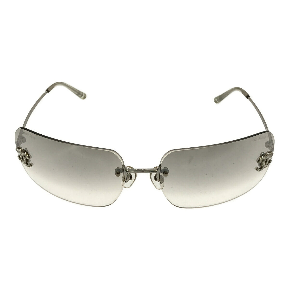 Chanel Silver Frameless Coco Mark Sunglasses Size ONE SIZE
