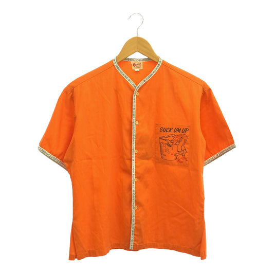 BaReFOOT 60s/70s Surfah Hawaii No Collar Shirt Orange Size S