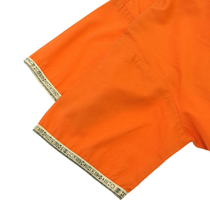 BaReFOOT 60s/70s Surfah Hawaii No Collar Shirt Orange Size S