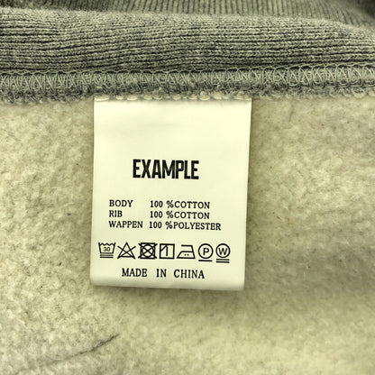 EXAMPLE x STUDIO33 Round Logo Brushed Gray Hoodie Size XXL