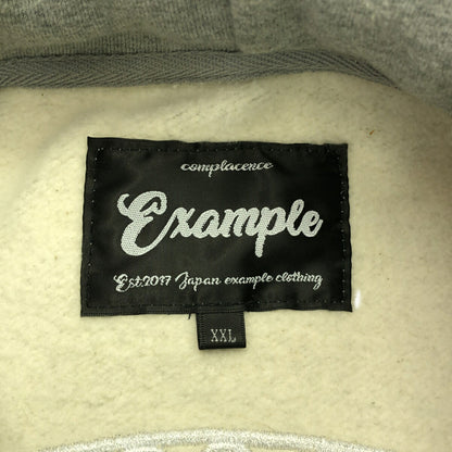 EXAMPLE x STUDIO33 Round Logo Brushed Gray Hoodie Size XXL