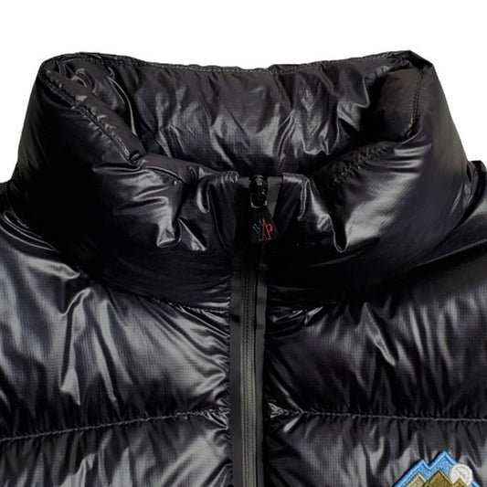 MONCLER GRENOBLE Down Fill Nylon Vest Black Size M
