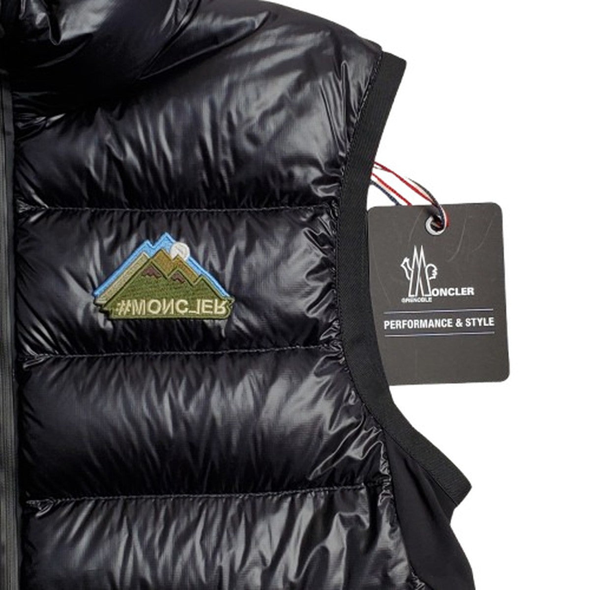 MONCLER GRENOBLE Down Fill Nylon Vest Black Size M
