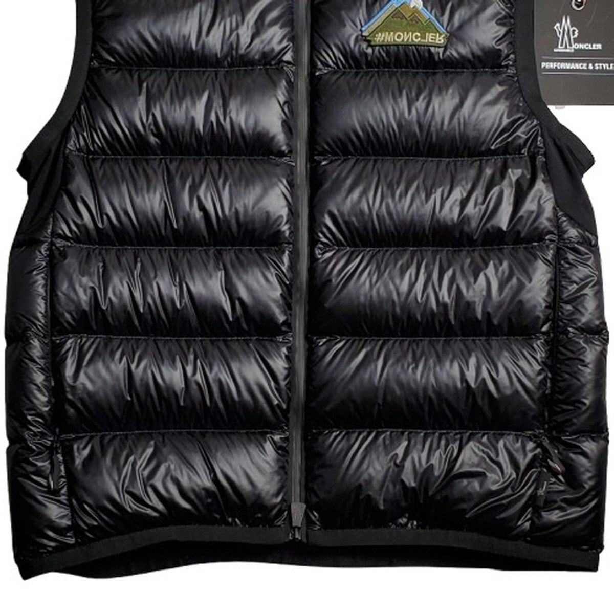 MONCLER GRENOBLE Down Fill Nylon Vest Black Size M