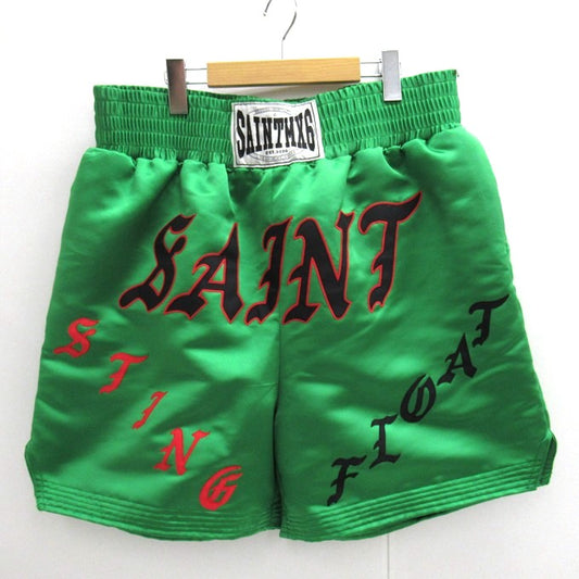 SAINT Mxxxxxx Boxing Green Shorts Size XL