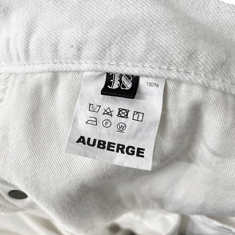 AUBERGE PHIL MENPU Selvedge White Denim Jeans Size 38