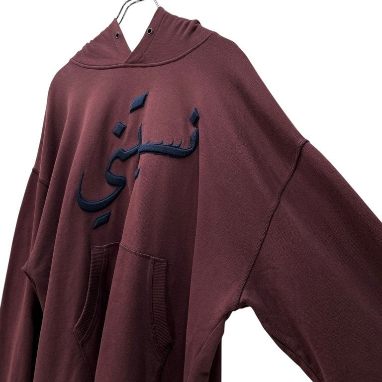 Vintage QASIMI 3D Logo Embroidered Pullover Hoodie Size M