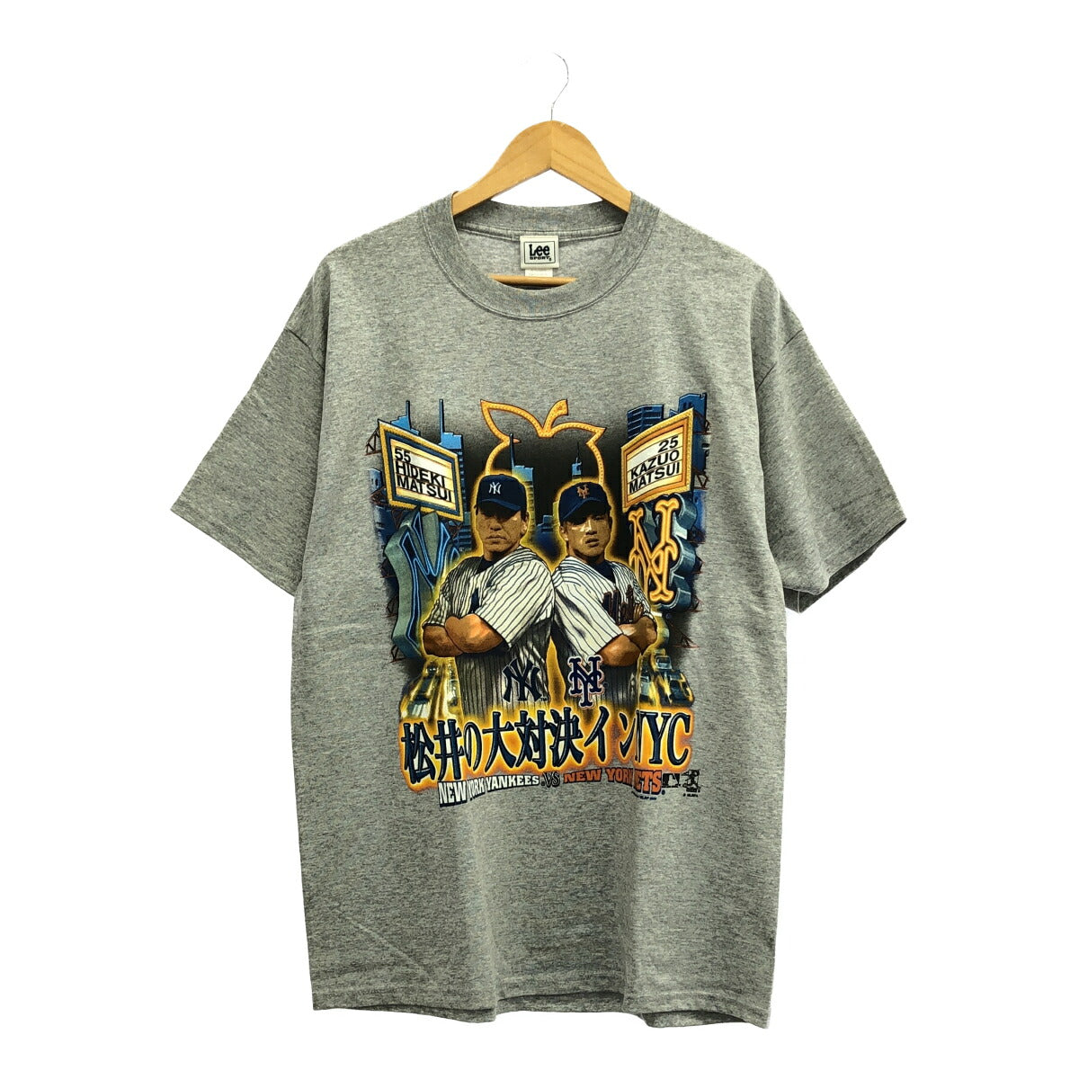 Lee SPORT 2004 Matsui MLB T-Shirt Gray Size L
