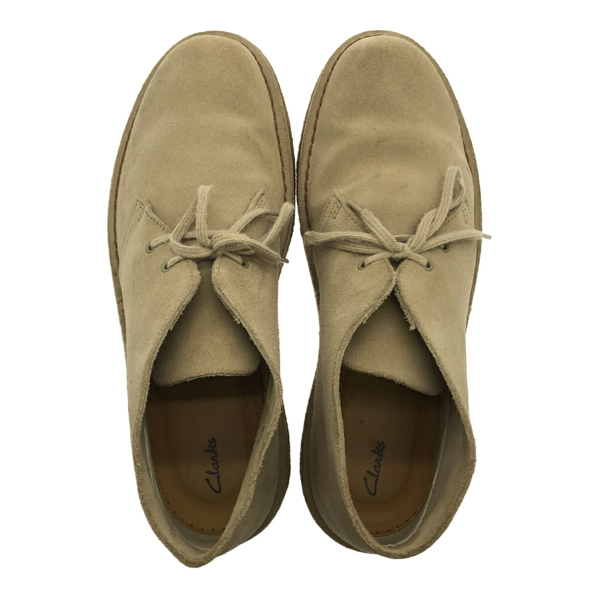 Clarks Beige Suede Desert Chukka Boots Size UK9