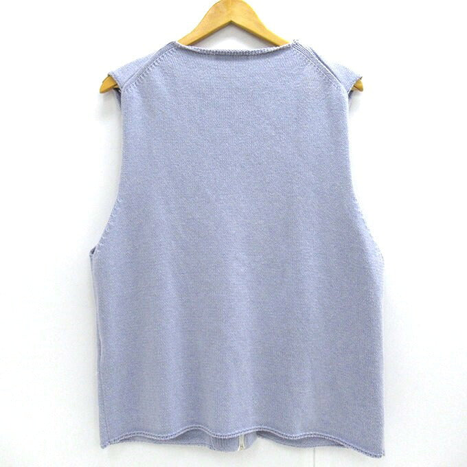 MATSUFUJI Modified Farmers Knit Vest Blue Size 3