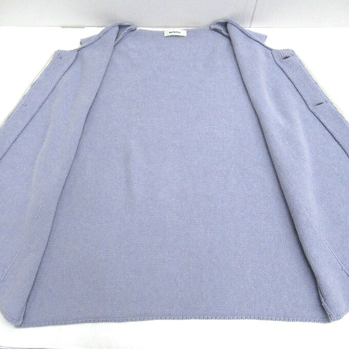 MATSUFUJI Modified Farmers Knit Vest Blue Size 3