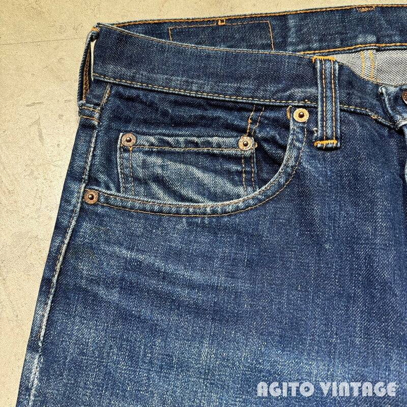 LEVI'S 70s 505 Big E Dark Wash Denim Jeans Blue Size W33