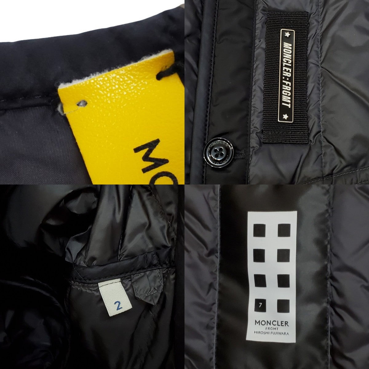 MONCLER GENIUS FRGMT DALIM Down Vest Black Size 2