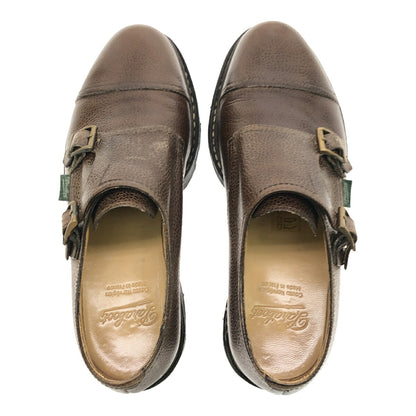 Paraboot William Double Monk Strap Leather Boots Size 6