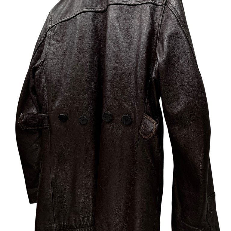 UNDERCOVER 96AW Archive Cow Leather Car Coat Brown Size S