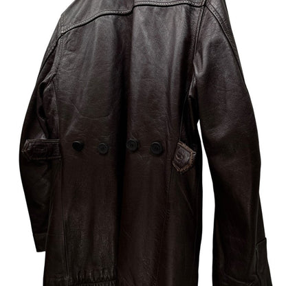 UNDERCOVER 96AW Archive Cow Leather Car Coat Brown Size S