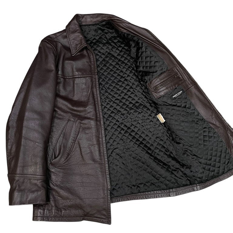UNDERCOVER 96AW Archive Cow Leather Car Coat Brown Size S