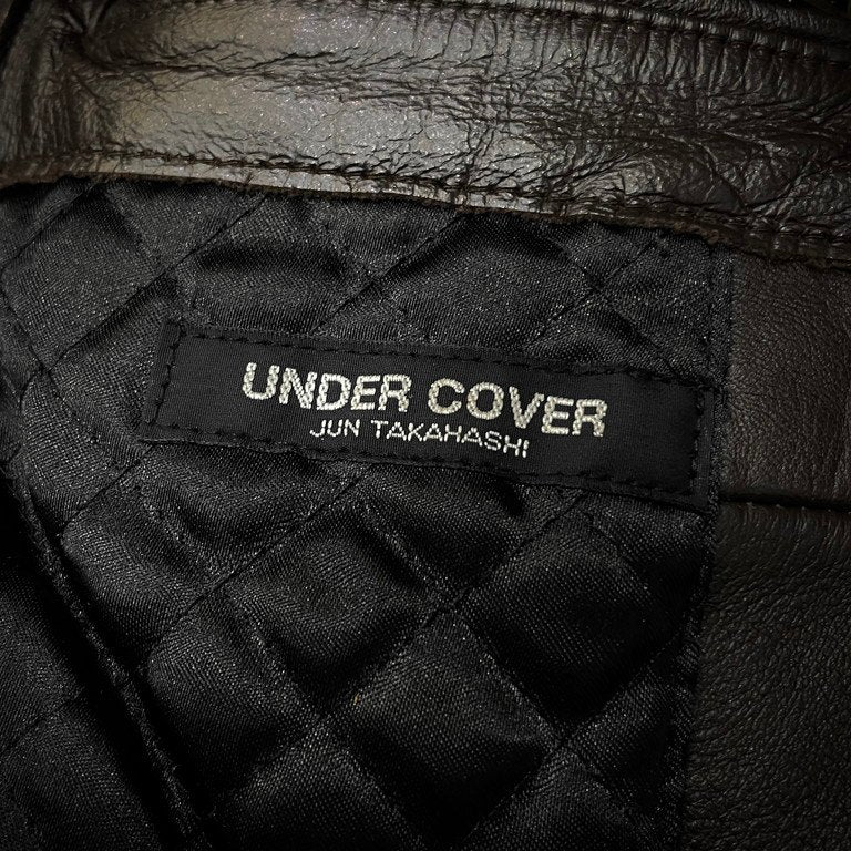 UNDERCOVER 96AW Archive Cow Leather Car Coat Brown Size S