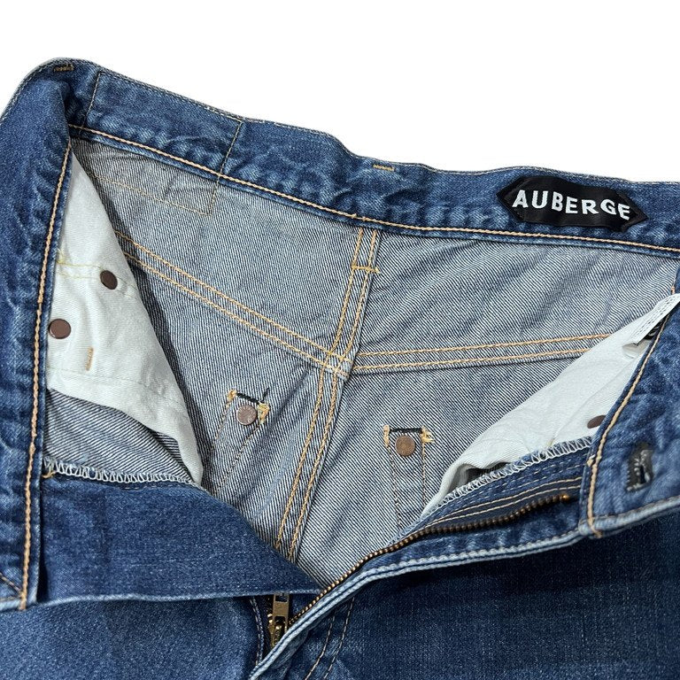 AUBERGE PHIL MENPU Selvedge Denim Jeans Blue Size 38