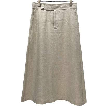 COMME des GARCONS 02SS Beige Linen Trapeze Skirt Size M