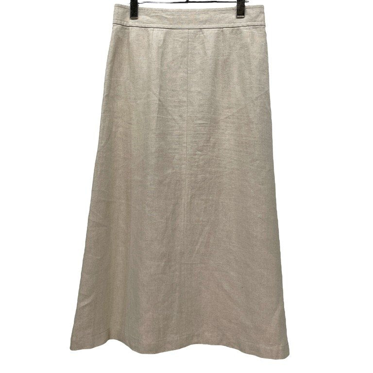 COMME des GARCONS 02SS Beige Linen Trapeze Skirt Size M