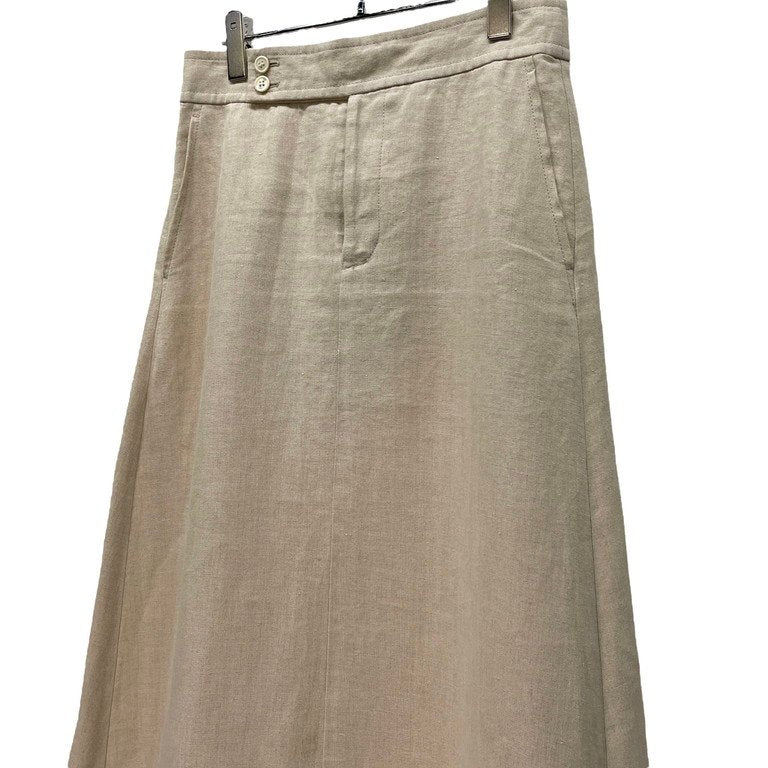 COMME des GARCONS 02SS Beige Linen Trapeze Skirt Size M