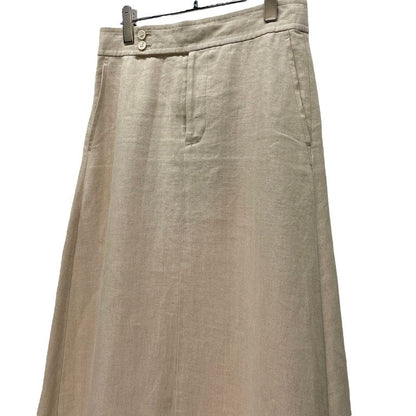 COMME des GARCONS 02SS Beige Linen Trapeze Skirt Size M