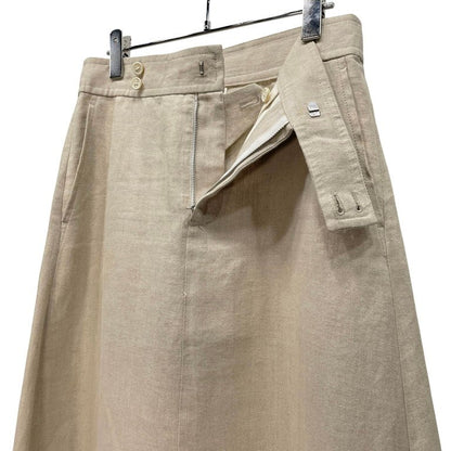 COMME des GARCONS 02SS Beige Linen Trapeze Skirt Size M