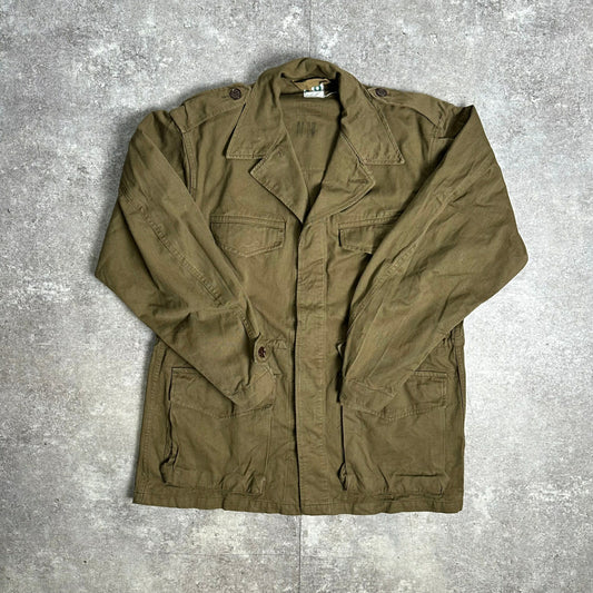 HBT 50s 60s French Army M-47 HBT Field Jacket Brown Size 26