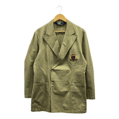 Polo by Ralph Lauren 80s Double Breasted Blazer Green Jacket Size M