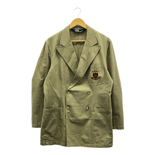 Polo by Ralph Lauren 80s Double Breasted Blazer Green Jacket Size M