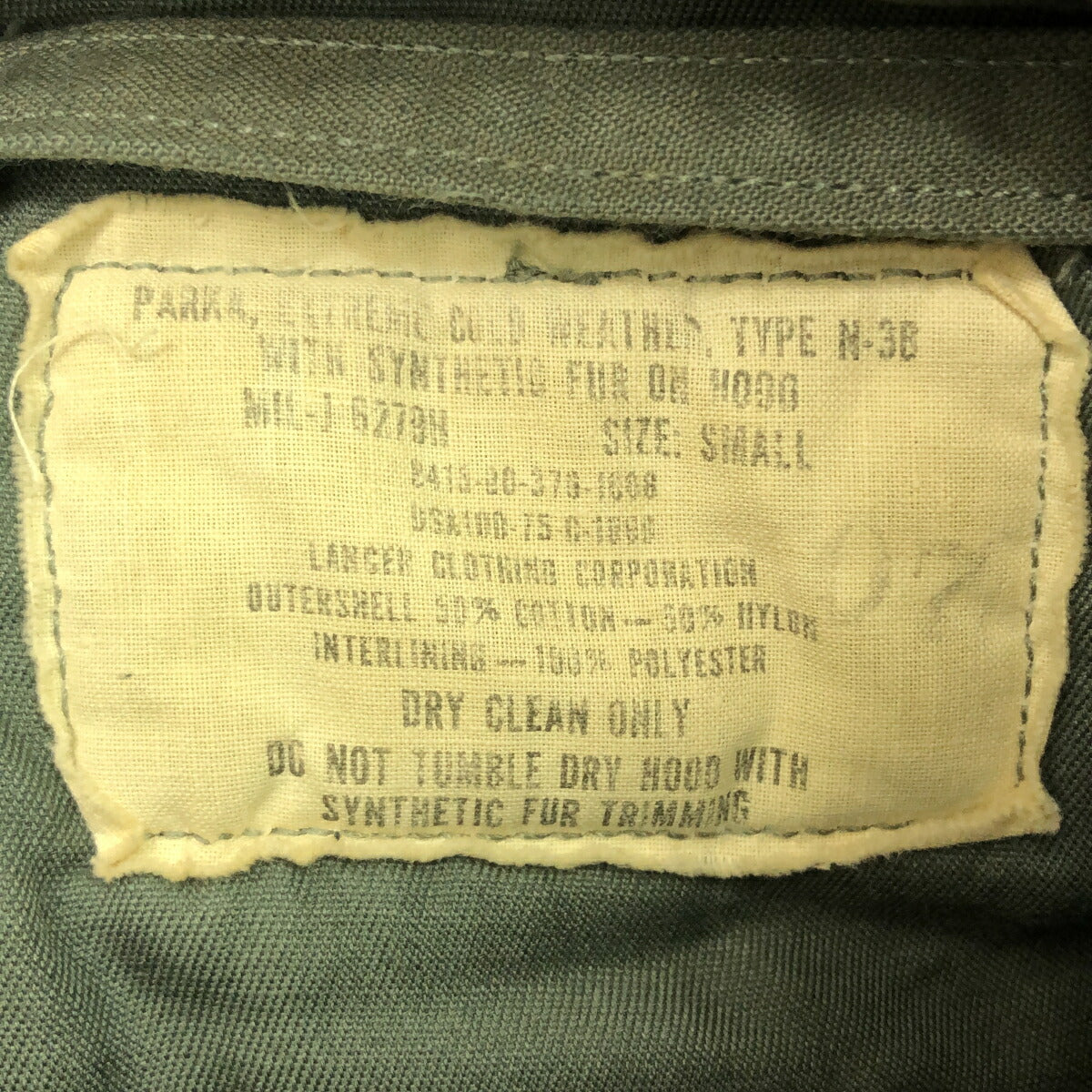 LANCER CLOTHING CO 70s USAF N-3B Flight Jacket Size SMAL