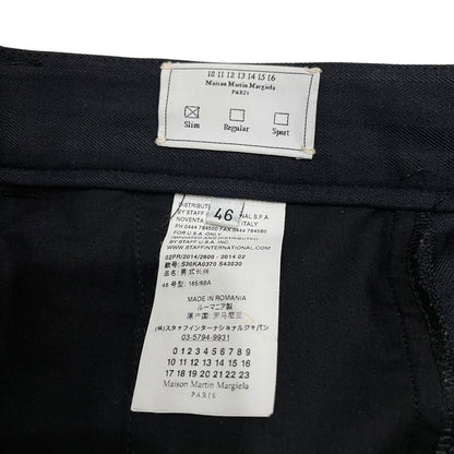 Maison Martin Margiela 14AW Wool Tapered Slacks Size 46