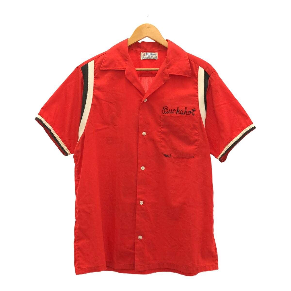 Vintage 70s MR.DAY'S SUPER CLUB Red Bowling Shirt USA Size M