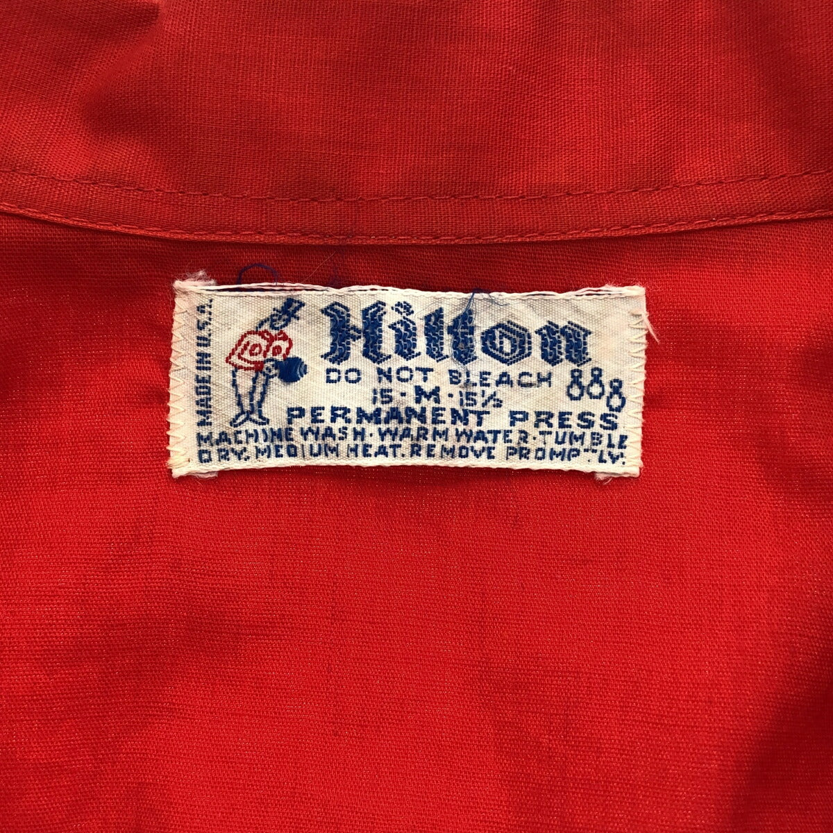 Vintage 70s MR.DAY'S SUPER CLUB Red Bowling Shirt USA Size M