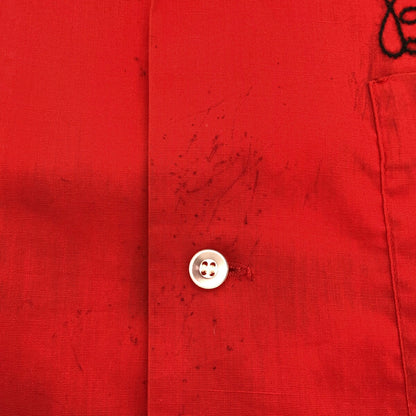 Vintage 70s MR.DAY'S SUPER CLUB Red Bowling Shirt USA Size M
