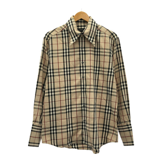 Burberry Black Label Nova Check Cotton Shirt Beige Size 3