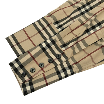 Burberry Black Label Nova Check Cotton Shirt Beige Size 3