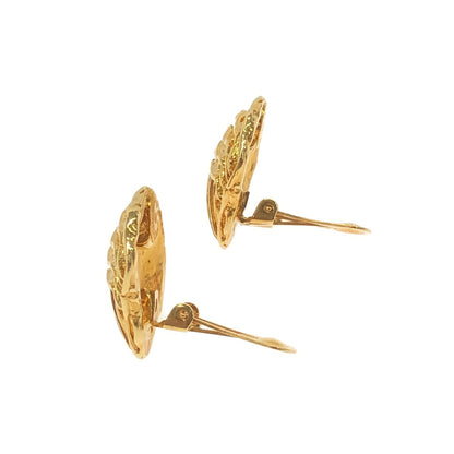 CELINE Shell Design Gold Plated Earrings