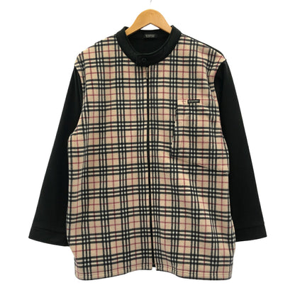Burberry Black Label Nova Check Fleece Jacket Beige Size 3