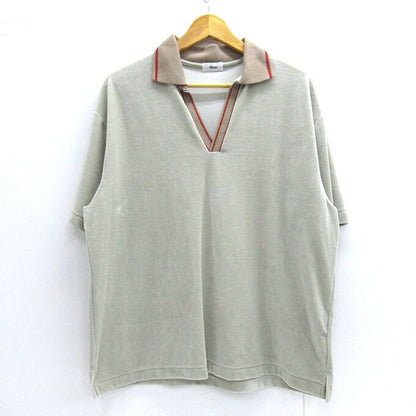 Allege. Switch Rib S/S Skipper Shirt Beige Size 3