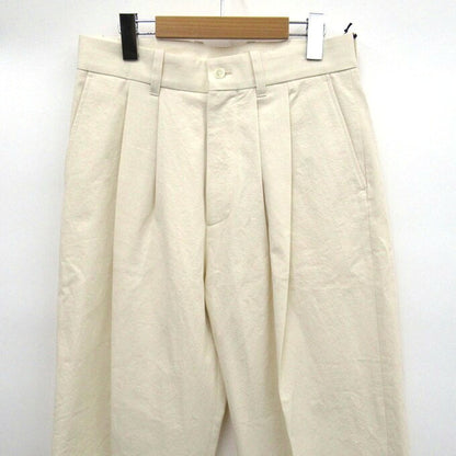 stein Off-White Wide Straight Trousers Size S