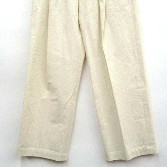 stein Off-White Wide Straight Trousers Size S