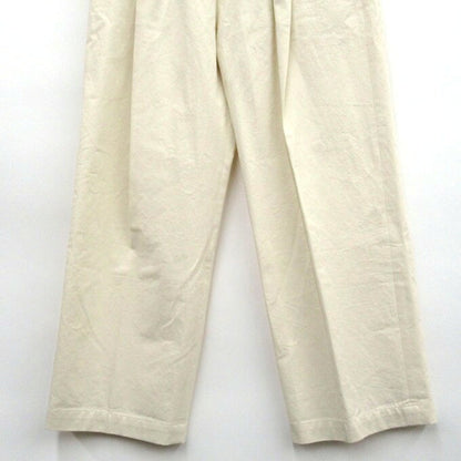 stein Off-White Wide Straight Trousers Size S