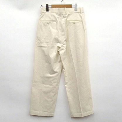 stein Off-White Wide Straight Trousers Size S