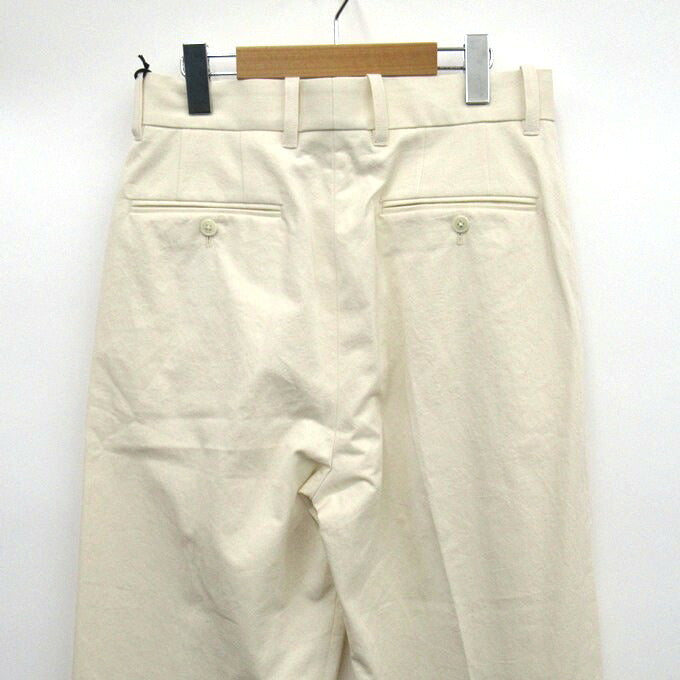 stein Off-White Wide Straight Trousers Size S