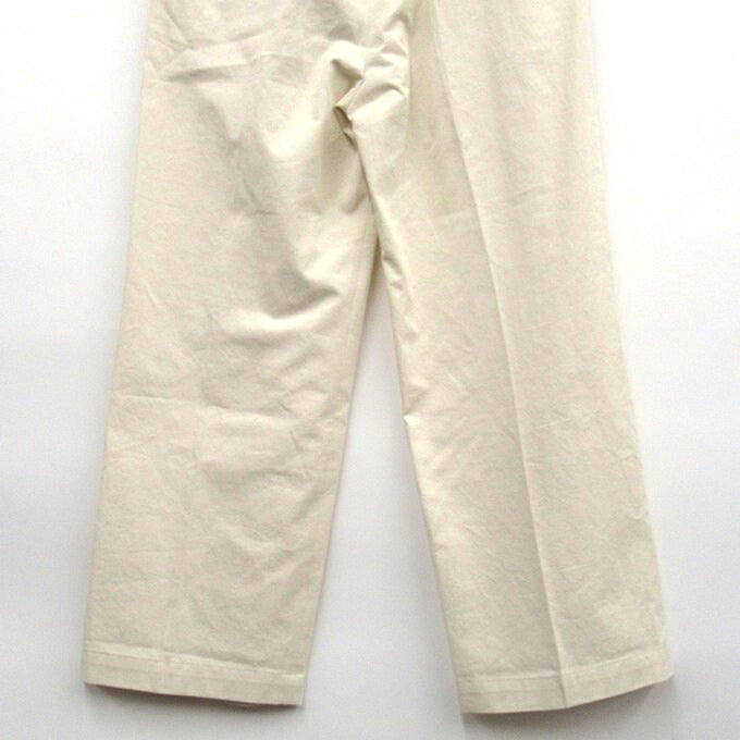 stein Off-White Wide Straight Trousers Size S